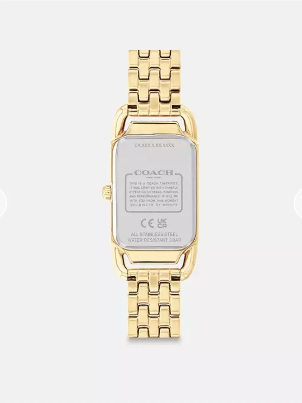 Coach Cadie Women’s Gold Tone Bracelet Watch 17.5mm X28.5mm - Picture 3 of 5